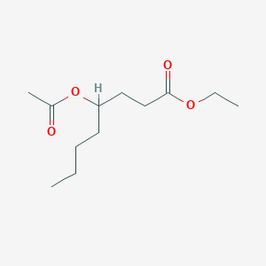 molecular formula C12H22O4 B14286056 Ethyl 4-acetoxyoctanoate CAS No. 121312-01-4