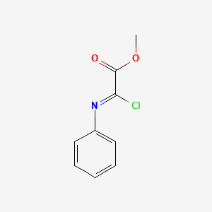 molecular formula C9H8ClNO2 B14286066 Methyl (2Z)-chloro(phenylimino)acetate CAS No. 116341-62-9