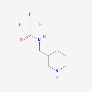molecular formula C8H13F3N2O B1428610 2,2,2-trifluoro-N-(piperidin-3-ylmethyl)acetamide CAS No. 875551-20-5