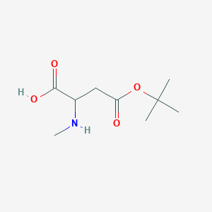 B1428612 (2S)-2-(methylamino)-4-[(2-methylpropan-2-yl)oxy]-4-oxobutanoic acid CAS No. 2044709-83-1