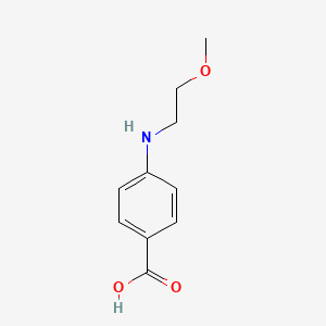 molecular formula C10H13NO3 B1428613 4-[(2-Methoxyethyl)amino]benzoic acid CAS No. 855199-07-4