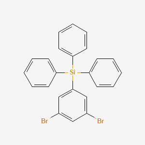 molecular formula C24H18Br2Si B1428614 (3,5-Dibromophenyl)triphenylsilane CAS No. 1030856-97-3