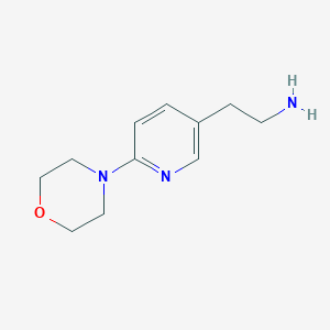 B1428615 2-(6-Morpholinopyridin-3-yl)ethanamine CAS No. 637015-69-1