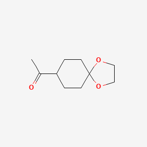 molecular formula C10H16O3 B1428618 1-(1,4-二氧杂螺[4.5]癸烷-8-基)乙酮 CAS No. 35477-39-5