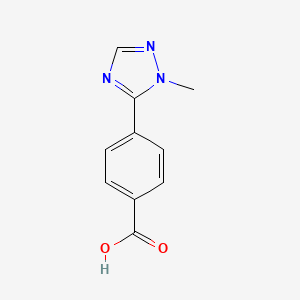 molecular formula C10H9N3O2 B1428619 4-(1-甲基-1H-1,2,4-三唑-5-基)苯甲酸 CAS No. 1067613-97-1