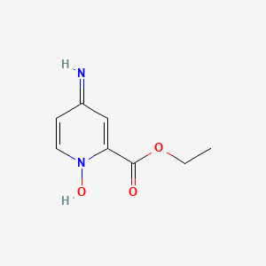 molecular formula C8H10N2O3 B14286193 Ethyl 1-hydroxy-4-imino-1,4-dihydropyridine-2-carboxylate CAS No. 138377-73-8