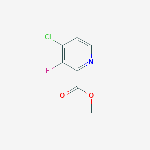 molecular formula C7H5ClFNO2 B1428620 Methyl 4-chloro-3-fluoropicolinate CAS No. 1034921-05-5