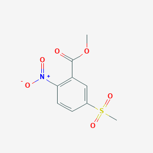 molecular formula C9H9NO6S B1428626 Methyl 5-(methylsulfonyl)-2-nitrobenzoate CAS No. 949033-22-1