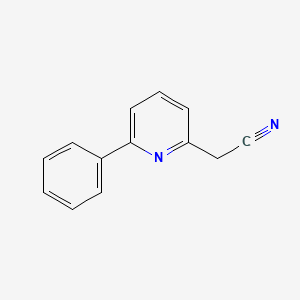 molecular formula C13H10N2 B1428633 2-(6-Phenylpyridin-2-yl)acetonitrile CAS No. 794522-71-7