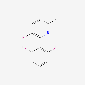 molecular formula C12H8F3N B1428635 2-(2,6-Difluorophenyl)-3-fluoro-6-methylpyridine CAS No. 1210419-18-3