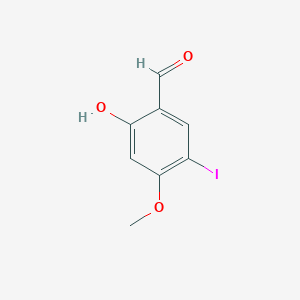 molecular formula C8H7IO3 B1428638 2-Hydroxy-5-iodo-4-methoxybenzaldehyde CAS No. 237056-75-6