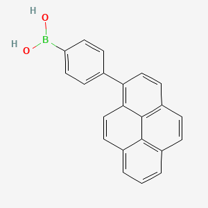 molecular formula C22H15BO2 B1428639 (4-(Pyren-1-yl)phenyl)boronic acid CAS No. 872050-52-7