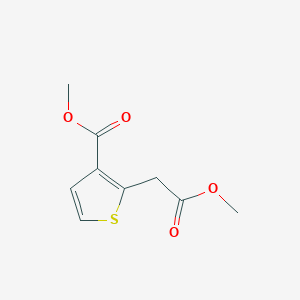 molecular formula C9H10O4S B1428642 Methyl 2-(2-methoxy-2-oxoethyl)thiophene-3-carboxylate CAS No. 865187-80-0