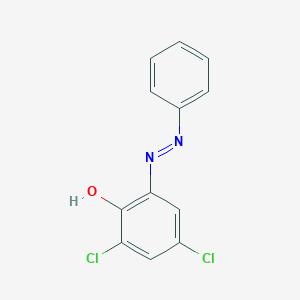 molecular formula C12H8Cl2N2O B14286432 Phenol, 2,4-dichloro-6-(phenylazo)- CAS No. 139137-46-5