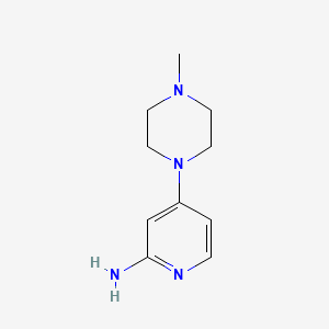 molecular formula C10H16N4 B1428646 4-(4-Methylpiperazin-1-yl)pyridin-2-amine CAS No. 959986-12-0