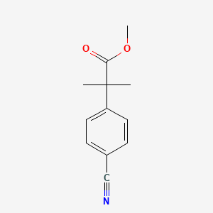 molecular formula C12H13NO2 B1428647 Methyl 2-(4-cyanophenyl)-2-methylpropanoate CAS No. 444807-47-0