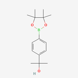 molecular formula C15H23BO3 B1428649 2-(4-(4,4,5,5-Tetramethyl-1,3,2-dioxaborolan-2-yl)phenyl)propan-2-ol CAS No. 917397-93-4