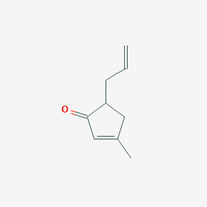 molecular formula C9H12O B14286511 3-Methyl-5-(prop-2-en-1-yl)cyclopent-2-en-1-one CAS No. 123084-22-0