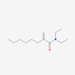 molecular formula C13H25NO B14286537 Octanamide, N,N-diethyl-2-methylene- CAS No. 137958-88-4
