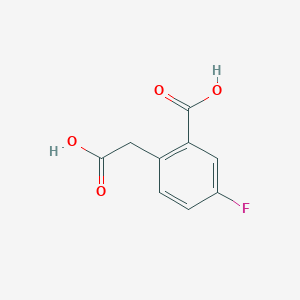 molecular formula C9H7FO4 B1428654 2-(Carboxymethyl)-5-fluorobenzoic acid CAS No. 583880-95-9