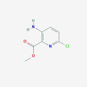 molecular formula C7H7ClN2O2 B1428658 Methyl 3-amino-6-chloropicolinate CAS No. 866807-26-3