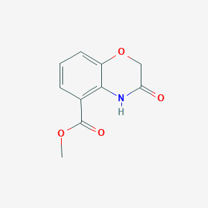 molecular formula C10H9NO4 B1428660 Methyl 3-oxo-3,4-dihydro-2H-benzo[B][1,4]oxazine-5-carboxylate CAS No. 1017273-31-2