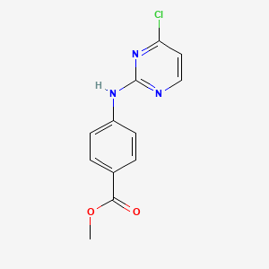 molecular formula C12H10ClN3O2 B1428661 Methyl 4-((4-chloropyrimidin-2-yl)amino)benzoate CAS No. 1378998-41-4