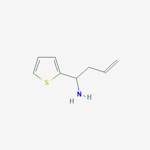 molecular formula C8H11NS B14286614 1-(Thiophen-2-yl)but-3-en-1-amine CAS No. 127258-25-7