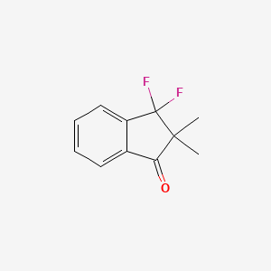 molecular formula C11H10F2O B1428663 3,3-Difluoro-2,2-dimethyl-1-indanone CAS No. 1034921-55-5