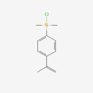 molecular formula C11H15ClSi B14286682 Chloro(dimethyl)[4-(prop-1-en-2-yl)phenyl]silane CAS No. 122659-28-3