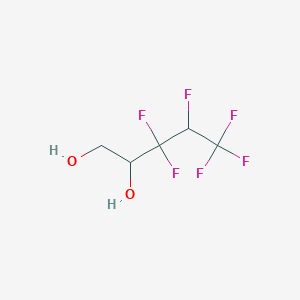 molecular formula C5H6F6O2 B14286685 3,3,4,5,5,5-Hexafluoropentane-1,2-diol CAS No. 121628-30-6