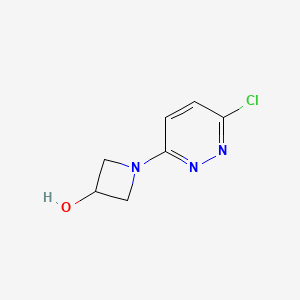 molecular formula C7H8ClN3O B1428670 1-(6-Chloropyridazin-3-yl)azetidin-3-ol CAS No. 1020658-48-3