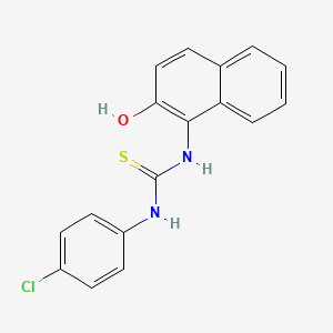 molecular formula C17H13ClN2OS B14286717 N-(4-Chlorophenyl)-N'-(2-hydroxynaphthalen-1-yl)thiourea CAS No. 138597-95-2