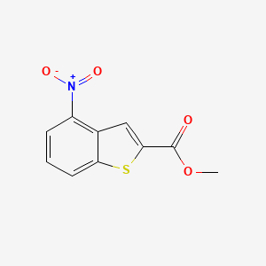 molecular formula C10H7NO4S B1428672 Methyl 4-nitrobenzo[b]thiophene-2-carboxylate CAS No. 34084-87-2
