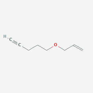 molecular formula C8H12O B14286728 1-Pentyne, 5-(2-propenyloxy)- CAS No. 130018-34-7