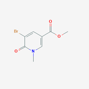molecular formula C8H8BrNO3 B1428673 Methyl 5-bromo-1-methyl-6-oxo-1,6-dihydropyridine-3-carboxylate CAS No. 153888-47-2