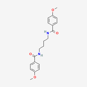 molecular formula C20H24N2O4 B14286737 Benzamide, N,N'-1,4-butanediylbis[4-methoxy- CAS No. 122226-95-3