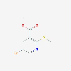 molecular formula C8H8BrNO2S B1428674 Methyl 5-bromo-2-(methylsulfanyl)pyridine-3-carboxylate CAS No. 1220422-12-7