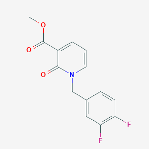 molecular formula C14H11F2NO3 B1428675 1-(3,4-二氟苄基)-2-氧代-1,2-二氢吡啶-3-甲酸甲酯 CAS No. 1001414-50-1