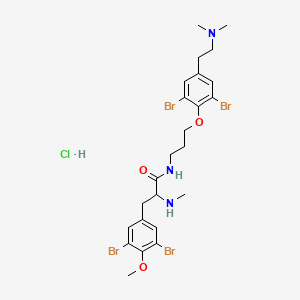 molecular formula C24H32Br4ClN3O3 B14286755 Anomoian A CAS No. 129602-20-6
