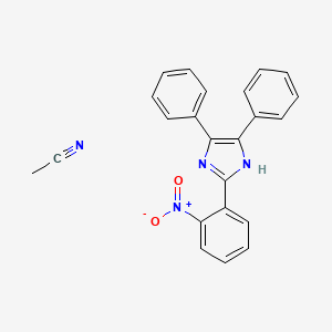molecular formula C23H18N4O2 B14286791 acetonitrile;2-(2-nitrophenyl)-4,5-diphenyl-1H-imidazole CAS No. 138783-06-9
