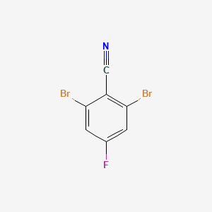 molecular formula C7H2Br2FN B1428680 2,6-二溴-4-氟苯甲腈 CAS No. 404928-18-3