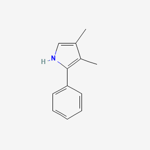 molecular formula C12H13N B14286802 3,4-dimethyl-2-phenyl-1H-pyrrole CAS No. 118799-13-6
