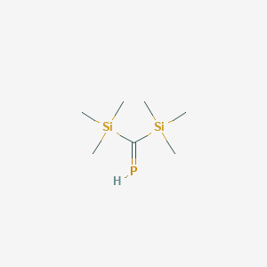 molecular formula C7H19PSi2 B14286829 Phosphine, [bis(trimethylsilyl)methylene]- CAS No. 137731-32-9