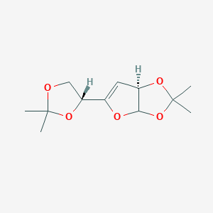 molecular formula C12H18O5 B1428687 1-O,2-O:5-O,6-O-二异丙基二烯-3-脱氧-α-D-赤藓糖-3-己烯呋喃糖 CAS No. 2774-28-9