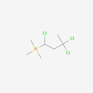 molecular formula C7H15Cl3Si B14286882 Trimethyl(1,3,3-trichlorobutyl)silane CAS No. 114066-67-0