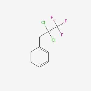 molecular formula C9H7Cl2F3 B14286887 Benzene, (2,2-dichloro-3,3,3-trifluoropropyl)- CAS No. 115395-69-2