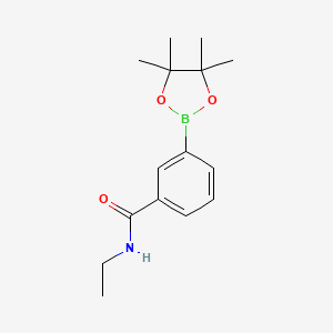 molecular formula C15H22BNO3 B1428692 N-ethyl-3-(4,4,5,5-tetramethyl-1,3,2-dioxaborolan-2-yl)benzamide CAS No. 943911-67-9