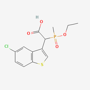 2-(5-Chlorobenzo[b]thiophen-3-yl)-2-(ethoxy(methyl)phosphoryl)acetic acid