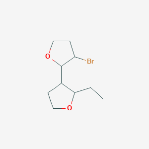 molecular formula C10H17BrO2 B14286932 3-Bromo-2'-ethyl-2,3'-bioxolane CAS No. 138610-22-7